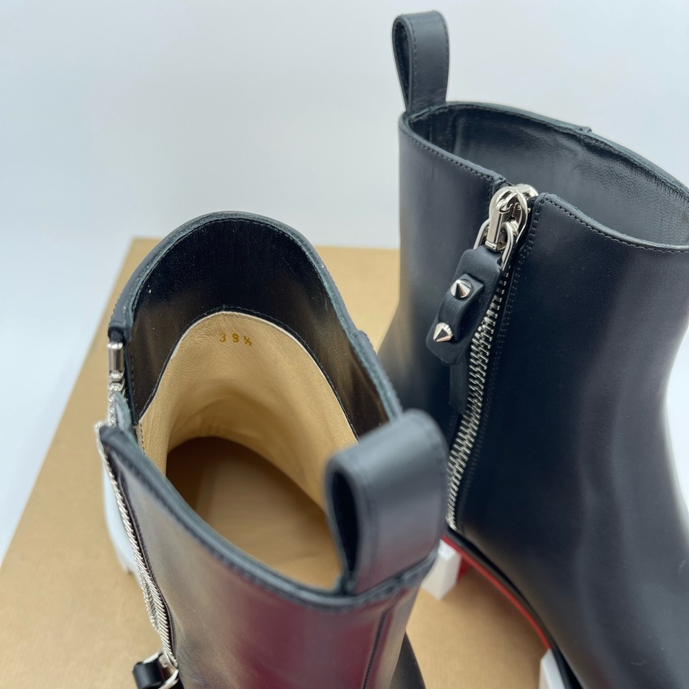 CHRISTIAN LOUBOUTIN Maxiboot Leather Chelsea Boots 39.5 - Picture 7 of 9